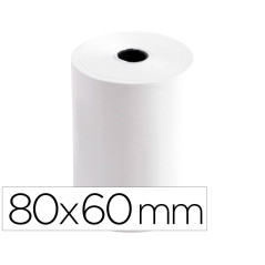 Rollo sumadora termico greening 80 mm ancho x 60 mm diametro sin bisfenol a papel de 70 g/m2