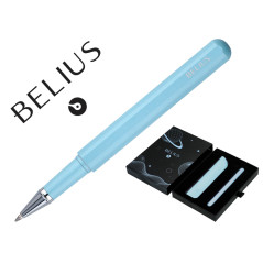 Roller y funda de similpiel belius space b color minimalista azul tinta azul caja de diseño