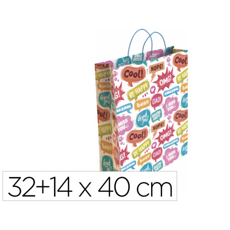 Bolsa para regalo basika ta2301 l 32+14x40 cm