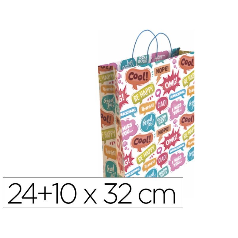 Bolsa para regalo basika ta2301 s 24+10x32 cm