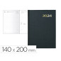 Agenda encuadernada liderpapel jalki 14x20 cm 2024 dia pagina color negro papel 70 grtexto en catalan