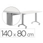 Mesa rocada 2001fd04 con tablero abatible color gris/blanco 140x80 cm