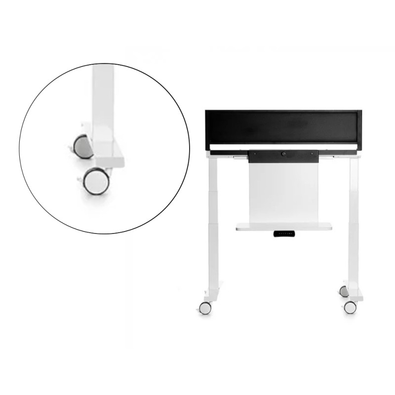 Soporte rocada movil regulable para pantallas interactivas