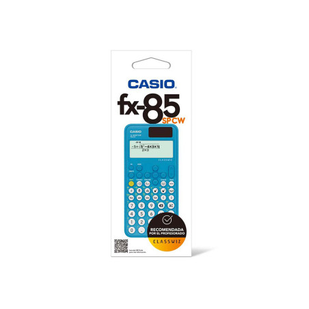 Calculadora Casio FX-85SP CW iberia solar científica +300 funciones 9 memorias 15+10+2 digitos 16 mb flash con tapa
