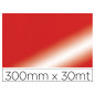 Papel de regalo colibri simple metalizado rojo bobina 300 mm x 30 mt