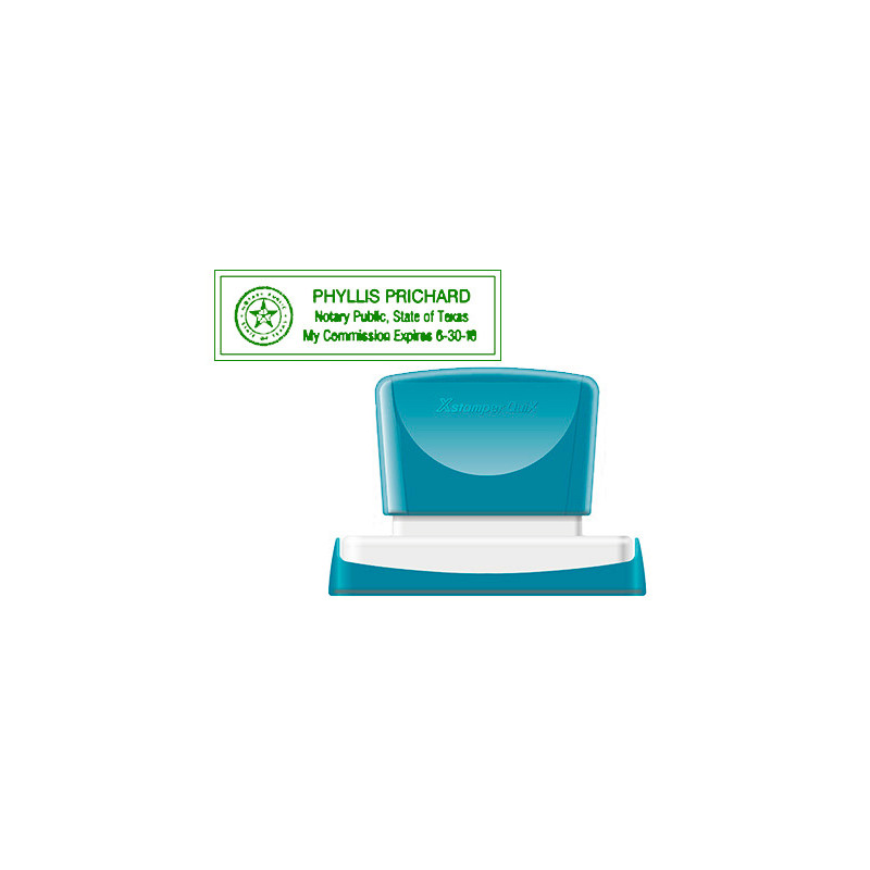 Sello x\'stamper quix personalizable color verde medidas 22x69 mm q-18