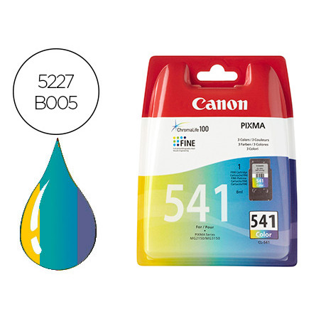 Ink-jet canon cl-541 pixma mg2150 / 3150 / 4250 / mx395 / 475 / 525 180 pag pack 3 amarillo cian magenta