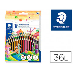 Lapices de colores staedtler wopex ecologico 36 colores en caja de carton