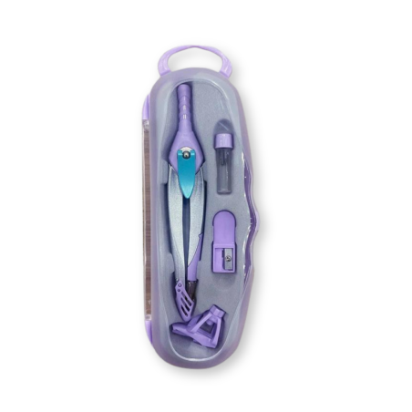 Compas liderpapel lock device con adaptador universal y tubo de minas color violeta
