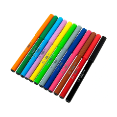 Rotulador liderpapel slim caja de 12 unidades colores surtidos