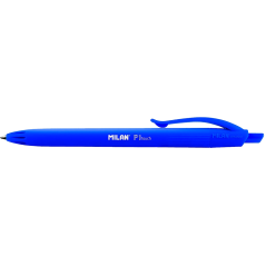 Boligrafo milan p1 retractil 1 mm touch azul