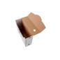 Caja archivo definitivo liderpapel 104 folio carton reciclado 325g/m2 lomo 100 mm blanco 365x100x251 mm