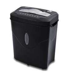 Destructora de documentos q-connect kf17974 capacidad de corte 10 h destruye grapas clips y tarjetas papelera 16,5