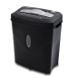 Destructora de documentos q-connect kf17974 capacidad de corte 10 h destruye grapas clips y tarjetas papelera 16,5
