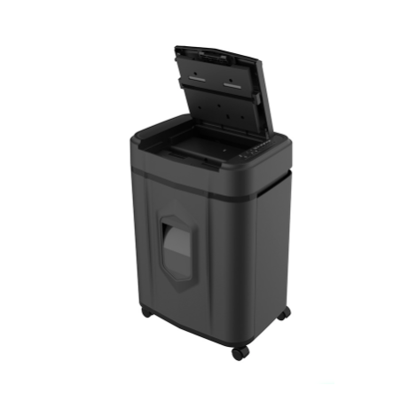 Destructora de documentos q-connect capacidad de corte 120 h auto / 10 h manual destruye grapas clips y