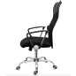 Silla de direccion q-connect base metal respaldo alto regulable en altura 1110+100mm alto piel y malla