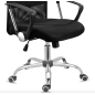 Silla de direccion q-connect base metal respaldo alto regulable en altura 1110+100mm alto piel y malla