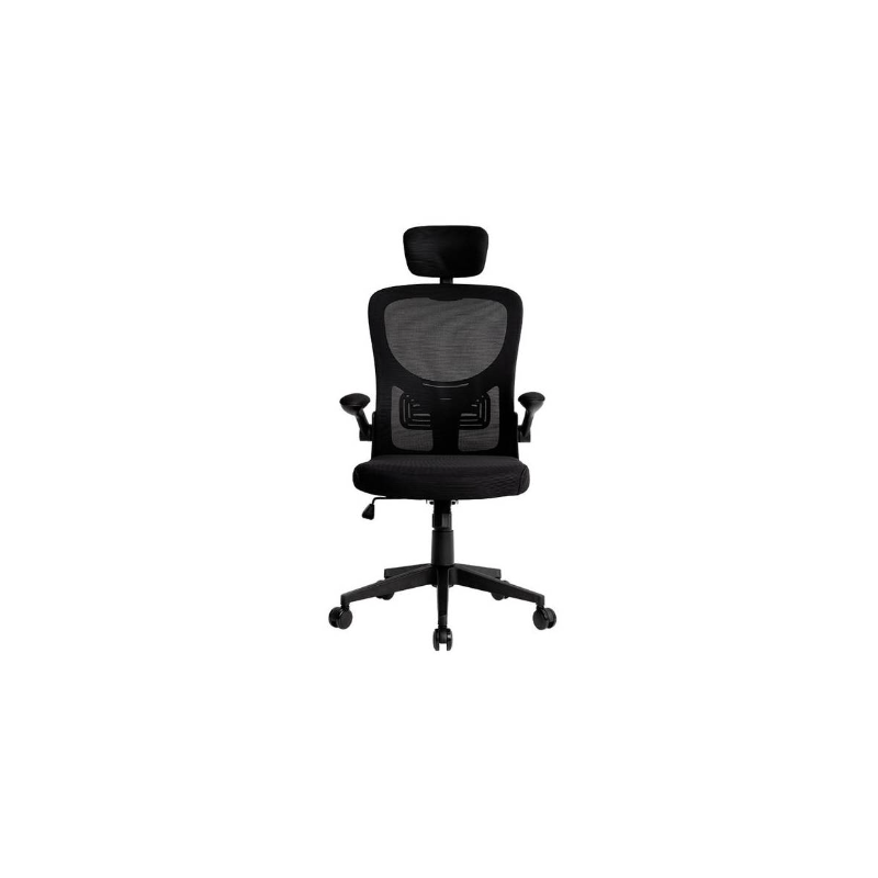 Silla q-connect ergonomica pal ermo malla base nylon alt max 1300 anc 610 prof 600 ruedas premium color negro
