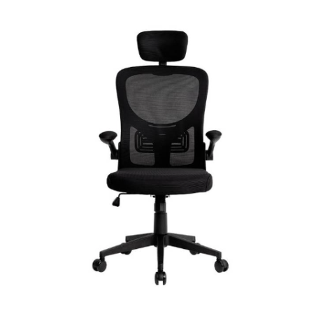 Silla q-connect ergonomica pal ermo malla base nylon alt max 1300 anc 610 prof 600 ruedas premium color negro