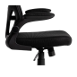 Silla q-connect ergonomica pal ermo malla base nylon alt max 1300 anc 610 prof 600 ruedas premium color negro