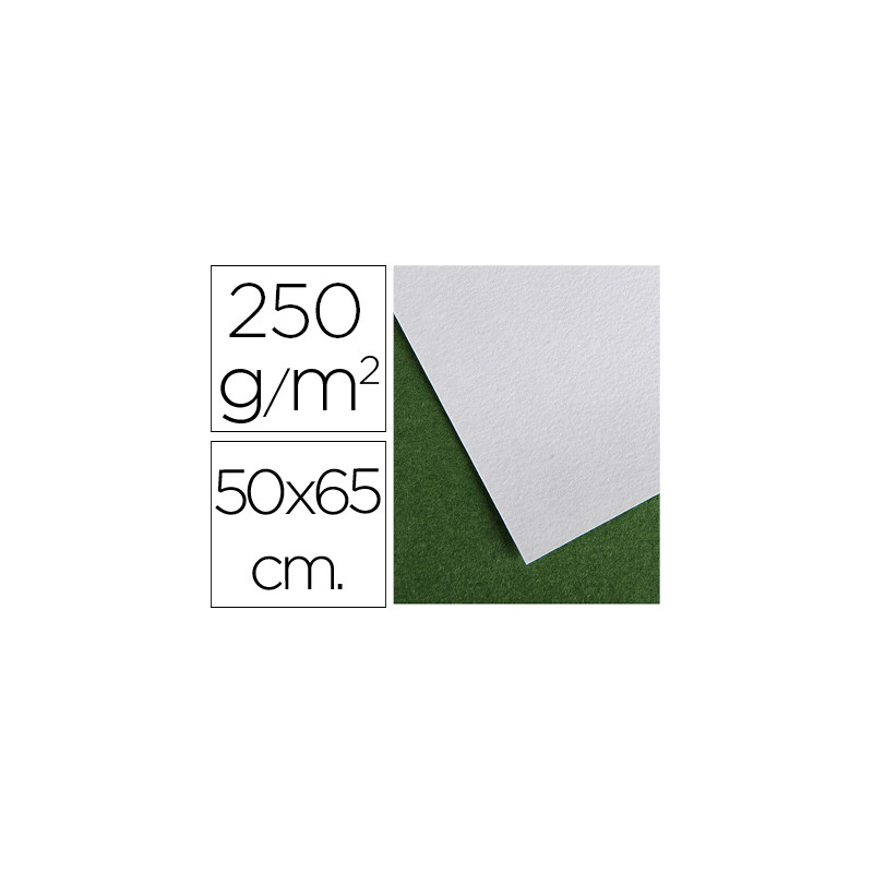Papel secante canson 50x65 cm liso blanco 250 gr