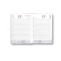Agenda encuadernada liderpapel nomi a5 2025 dia pagina coral papel 70 gr