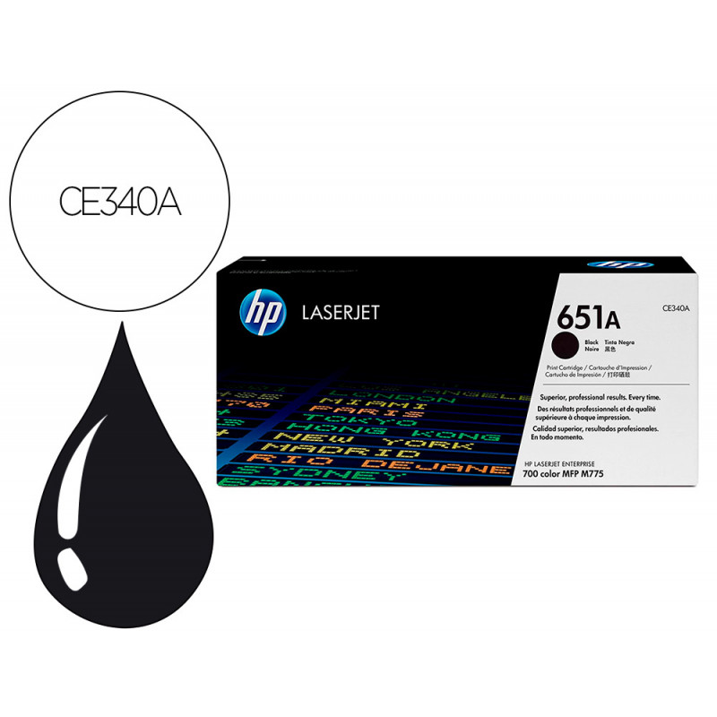 Toner hp 651a laserjet mfp m775dn / m775f / m775z / m775z negro 13.500 paginas