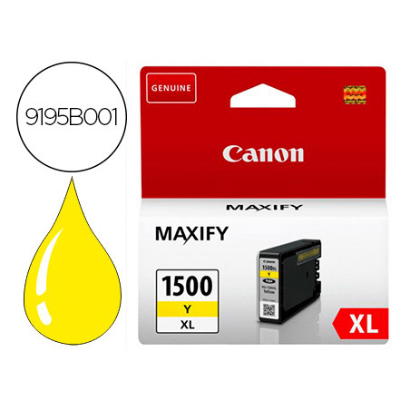 Ink-jet canon pgi-1500xl mb2050 / mb2150 / mb2155 / mb2350 / mb2750 / mb2755 amarillo