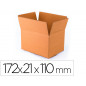 Caja para embalar q-connect americana ultra resistente carton reciclado canal doble 7mm color kraft 172x217x110 mm