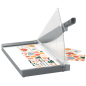 Cizalla de palanca leitz precision office pro a3 base cristal longitud corte 457 mm capacidad de corte 25 hojas