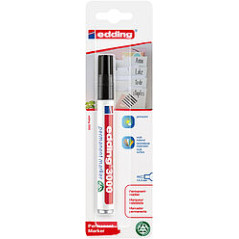 Rotulador edding marcador permanente 3000 negro punta redonda 1,5-3 mm recargable