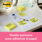 Bloc de notas adhesivas quita y pon post-it 76x76 mm con 100 hojas
