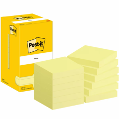 Bloc de notas adhesivas quita y pon post-it 76x76 mm con 100 hojas