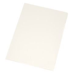 Carpeta dossier uñero plastico q-connect din a4 120 micras transparente caja de 100 unidades