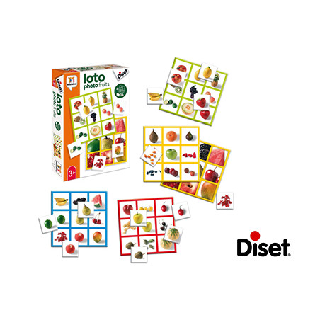 Juego diset educativo loto photo fruits