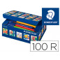 Rotulador staedtler noris 326 school pack de 100 unidades colores surtidos 10 x color