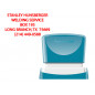 Sello x 'stamper quix personalizable color rojo medidas 24x49 mm q-12