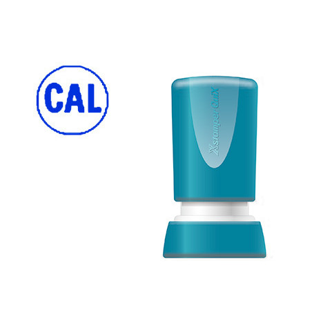 Sello x\'stamper quix personalizable color azul redondo diametro 14 mm q-32