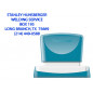 Sello x 'stamper quix personalizable color azul medidas 24x49 mm q-12
