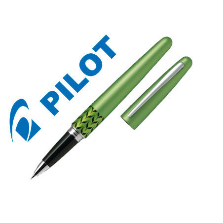 Boligrafo pilot urban mr retro pop verde claro 0,7 mm con estuche y bolsa