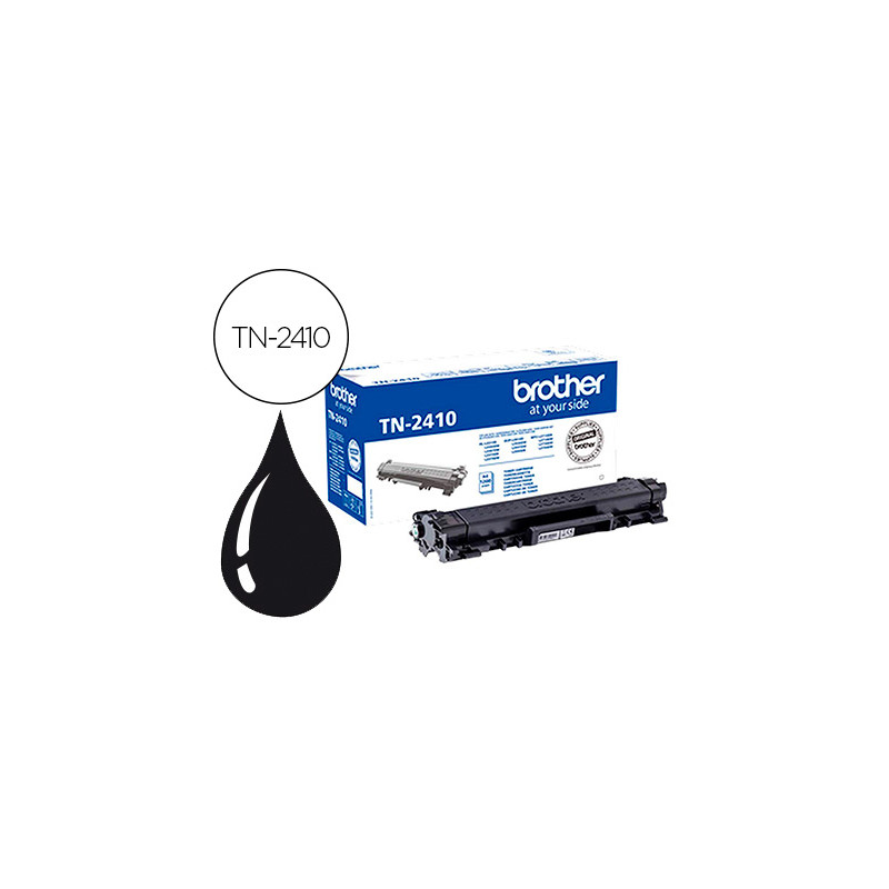 Toner brother tn-2410 para dcp-l2510 / 2530 / 2550 / hl-l2375 negro 1200 pag