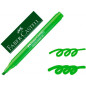 Rotulador faber fluorescente textliner 38 verde