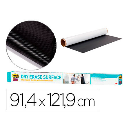 Pizarra blanca post it super sticky rollo adhesivo removible 91,4x121,9 cm