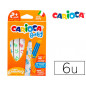 Rotulador carioca baby 2 años caja 6 unidades colores surtidos
