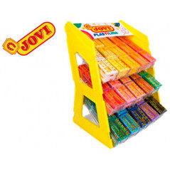 Plastilina jovi 70 expositor sobremesa 180 unidades colores surtidos