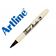 Rotulador artline supreme brush epfs pintura base de agua punta tipo pincel trazo fino marron oscuro