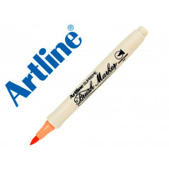 Rotulador artline supreme brush epfs pintura base de agua punta tipo pincel trazo fino albaricoque