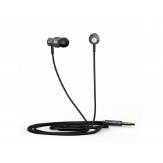 Auricular hp dhe-3111 metal serie con cable y microfono auriculares de silicona jack 3,5 mm color negro