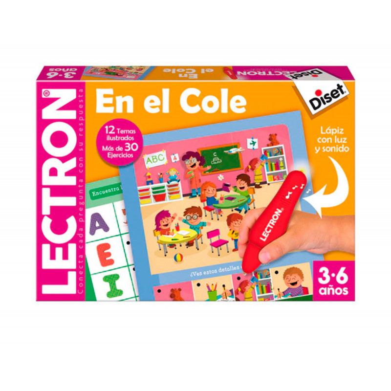 Juego diset didactico lectron en el cole