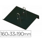 Portacalendario plastico faibo para bloc bufete 100% reciclable color negro 160x33x190 mm
